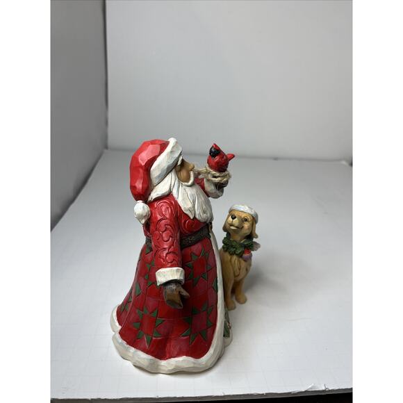 Jim Shore Heartwood Creek “ Christmas Is For One And All “ Santa & Dog - Picture 3 of 9